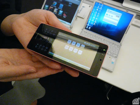 　Codemariは携帯端末からも操作できる。