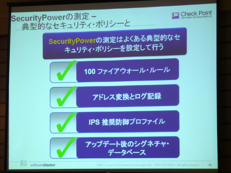 SecurityPowerは、典型的なポリシーを設定して測定される※クリックで拡大画像を表示
