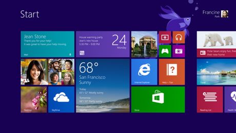 Windows 8.1 Previewの画面