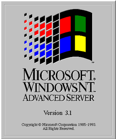 Windows NT 3.1 Advanced Server

　「Windows NT 3.1 Advanced Server」は1993年7月27日にリリースされた。