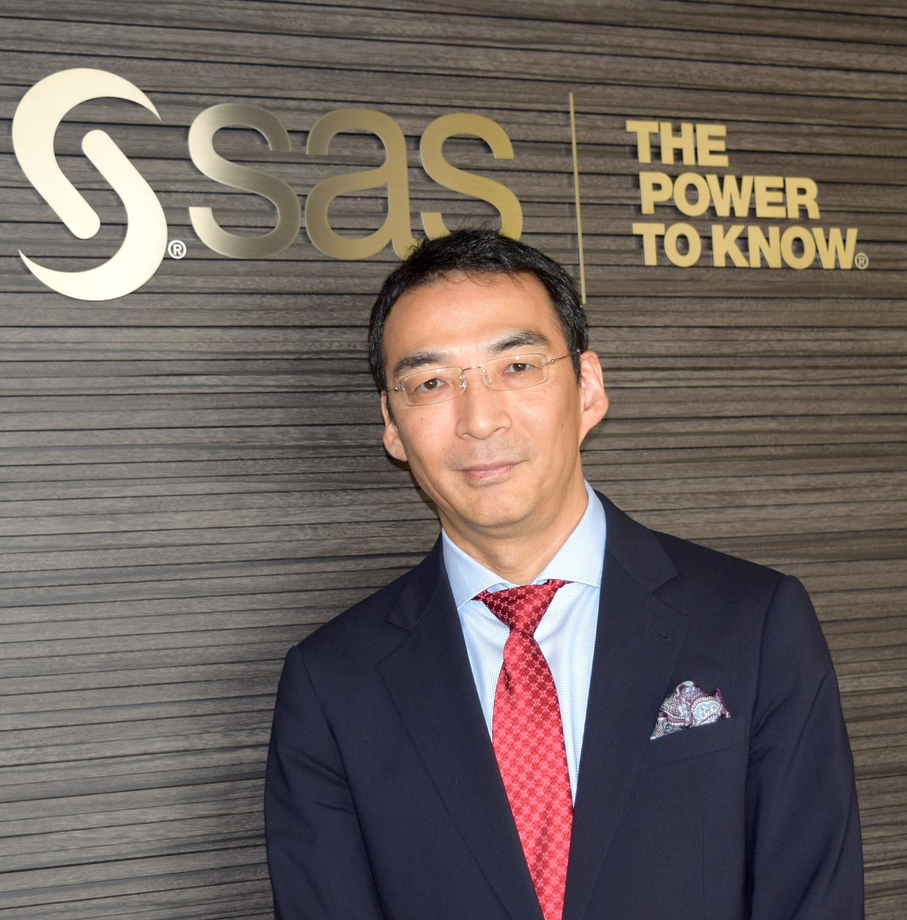 SAS Institute Japanの堀田徹哉社長。アクセンチュアやSAPを経て、2015年10月から現職。ワールドワイドで39年連続売り上げ成長を果たしており、好調な業績を背景に今年は六本木ヒルズの本社を増床する予定だ。