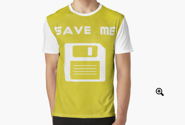 Save Me
これはフロッピーディスクだ。販売はRedbubble。

