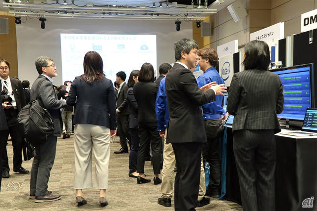 日本マイクロソフトが1月22日に都内で開催した「IoT in Action」では、パートナーによるIoTソリューションが多数展示されていた