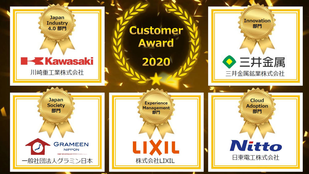 「SAP Japan Customer Award」に選出した顧客