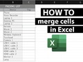 「Excel」でセルを結合するには