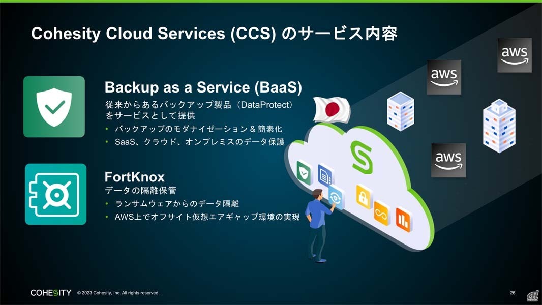 Cohesity Cloud Servicesで提供される2つのサービス