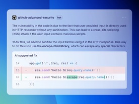 GitHub、「Code scanning autofix」パブリックベータ版を提供--検知された脆弱性に対してコード提案