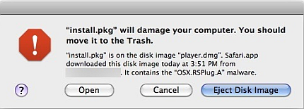 Mac OS Xのダイアログ