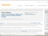 Teradata Extreme Performance Appliance for the Ultimate Active Data Warehouse Performance