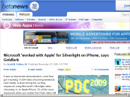 Microsoft ’worked with Apple’ for Silverlight on iPhone, says Goldfarb | Web Apps News - Betanews