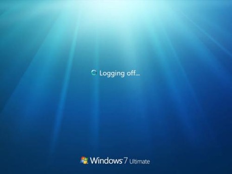 　ログオフ。Windows 7とWindows Vistaを比較したところ、簡単に見たところでは少なくともそれほどの大きな変化は確認できなかった。