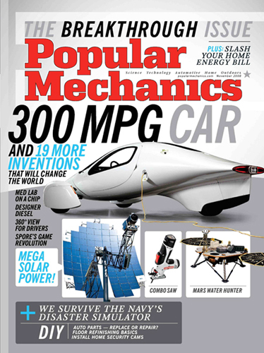　Popular Mechanics誌は米国時間10月15日、毎年恒例の「Breakthrough Awards」掲載号を発行する。同賞は、人々の日常生活を支える技術によって大きな成果を達成したイノベーションやイノベーターに贈られる。2008年度は、Electronic Arts（EA）の「SPORE」、Amazon.comの「Kindle」、Livescribeの「Pulse Smartpen」、Intelのプロセッサ「Atom」などが受賞対象となった。