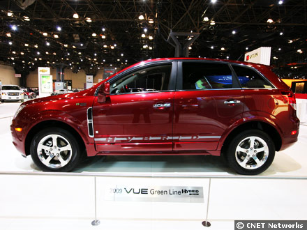 　2009 Saturn Vue Green Line。GMの2モードハイブリッドシステムを使用。