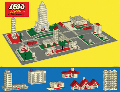 　Town Planボード（欧州ではセット番号246、米国では200）は、LEGO Townの最初のエレメントの1つだ。BrickFetish.comのJames Hughes氏によると、このボードセットは1961年ごろに登場したものだという。