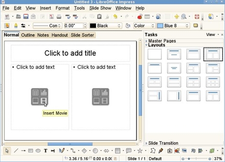 　The Document Foundationは、「LibreOffice」の初の安定版となる「LibreOffice 3.3」をリリースした。LibreOfficeは、オープンソースオフィススイートOpenOffice.orgをOracleが管理することに不満を持った同グループによって、2010年9月にOpenOffice.orgから派生したソフトウェアだ。すでにUbuntuからの支援が明らかにされている。本記事では、非常に重要な新機能のうちから、その一部を画像で紹介する。

　SVGフォーマットの画像を「Draw」アプリケーションにインポートし、インタラクティブに編集することができる。