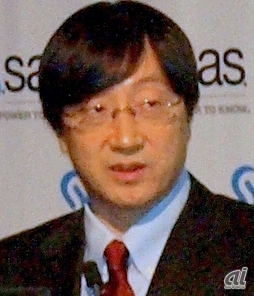 2013年のテーマは「アナリティクスを日本企業の原動力にすること」と話したSAS Institute Japanの吉田仁志社長