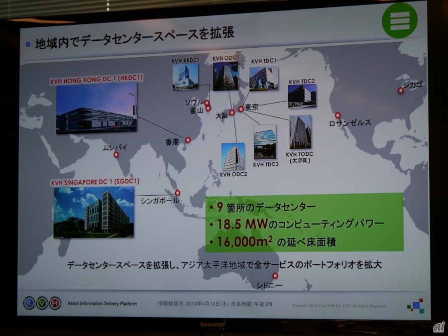 Kvh シンガポールと香港に新データセンター アジア太平洋で事業拡大へ Zdnet Japan