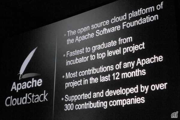 Apache CloudStackには300以上の企業がかかわっている