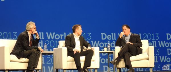 「Dell World 2013」での一幕で、非公開化に踏み切ったDell氏が、Musk氏と株価の変動について語った