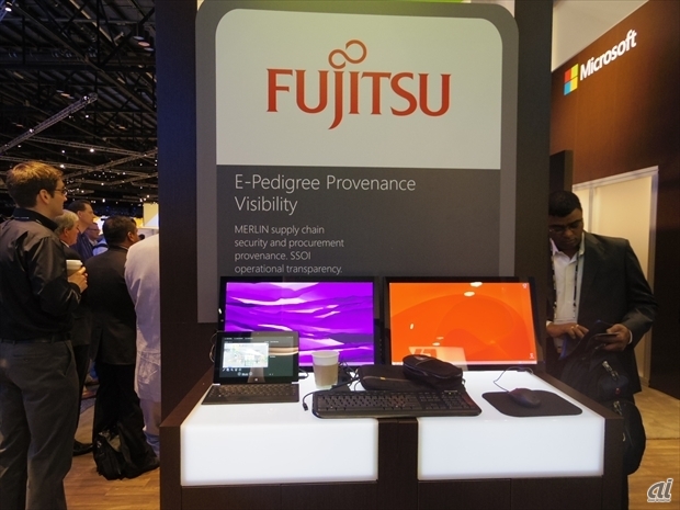 Fujitsuが出展していたのは「E-Pedigree Provenance visibility」。サプライチェーンのセキュリティを担保する。
