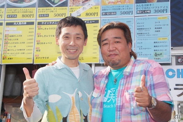 セカンドファクトリーの大関氏（左）とワンビCEOの加藤貴氏