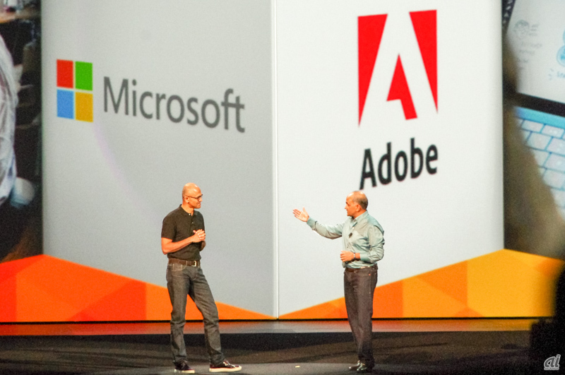 米MicrosoftのCEO、Satya Nadella氏がサプライズで登場