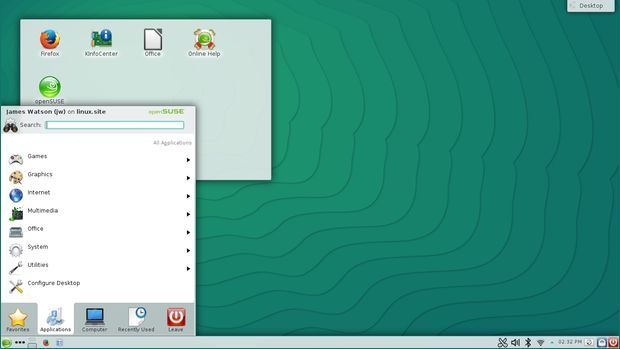 openSuSE 13.2 KDE Desktop