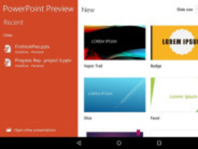 Androidタブレット向け Office アプリ 画像で見る Word Powerpoint Excel Zdnet Japan