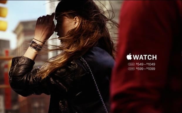 Apple Watch

　こちらも38mmと42mmの2つのサイズが提供される。価格はストラップによって異なり、それぞれ549～1049ドル、599～1099ドル。日本では66,800円（税別）～132,800円（税別）。
