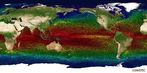 海洋大循環モデルOFESでの超高解像度準全球海洋シミュレーション結果