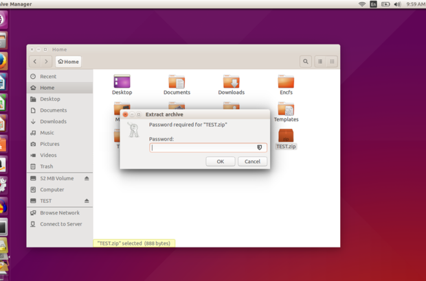Files

　「Files」は、「GNOME」と「Ubuntu Unity」デスクトップのデフォルトのファイルマネージャだ。このユーザーフレンドリーなツールは、ファイルやフォルダを、パスワードによる低レベルの暗号化によって簡単に保護できる機能を備えている。圧縮するファイルを選択し、暗号化に使用する圧縮フォーマット（zipなど）を選択し、パスワードを追加して、圧縮するだけだ。