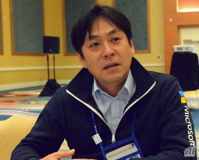 日本マイクロソフトの執行役常務、ゼネラルビジネス担当の高橋明宏氏