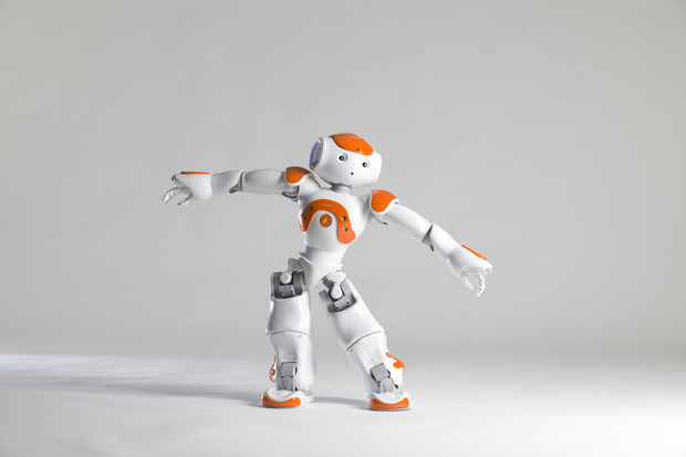 Aldebaran NAO

　「NAO」は愛らしい、人間と対話するコンパニオンロボットで、個人に合わせて調整でき、さまざまな作業に使用できる。NAOはカスタマイズを前提に作られており、販売数が7000台を超える大ヒットとなっている。