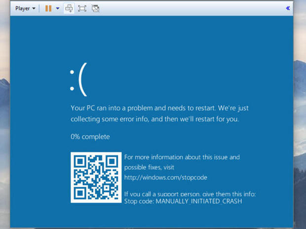 Windows Vistaのエラー

　とんでもないことが起こったようだ。
