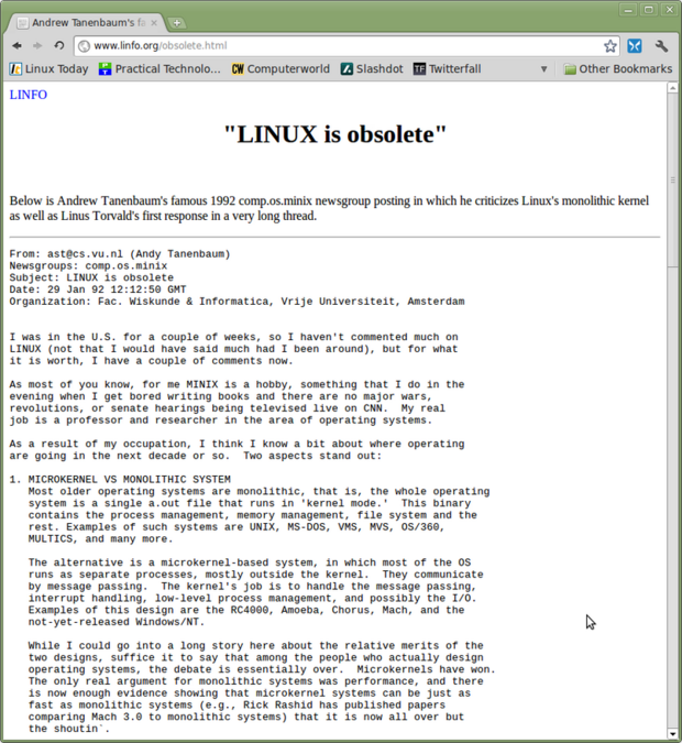「Debian Linux」の登場

　1993年：一大勢力を誇る「Debian Linux」が登場した。このディストリビューションは「Linux Mint」や「Ubuntu」をはじめとする、人気のあるその他多くのLinuxディストリビューションの土台ともなっている。