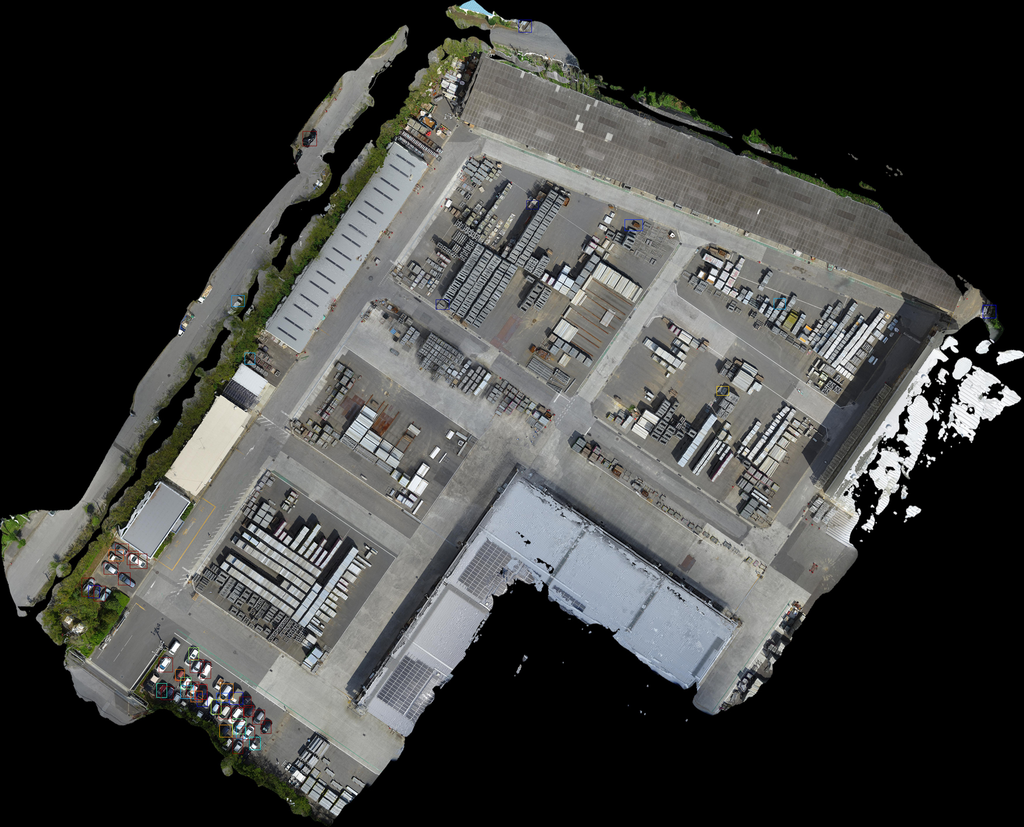 ワークショップに使用したドローンによる空撮画像