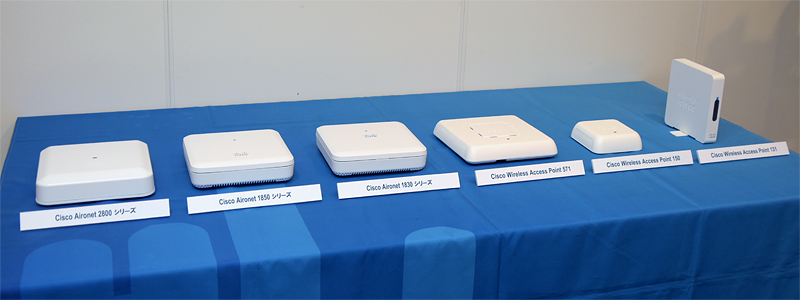 Cisco Startの無線LAN製品群の外観