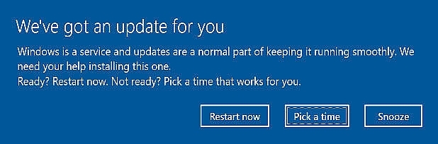 Windows 10 Creators Updateからは、スケジュールを設定するか、アップデートを延期するかを選べるようになる