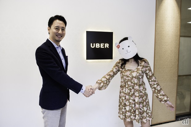 「わーい！ 殿崎さん、やっと見つけた！」「Ziddyちゃん、Uber Japanへようこそ！」「今日はよろしくね！」
