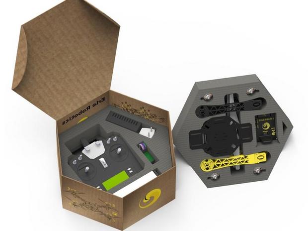 3. Erle-Copter Drone Kit

　499ユーロで、Erle Roboticsの「Erle-Copter Drone Kit」が手に入る。追加の出費をいとわないのなら、カメラやWi-Fiモジュールなどの別売りアクセサリをキットに追加することができる。