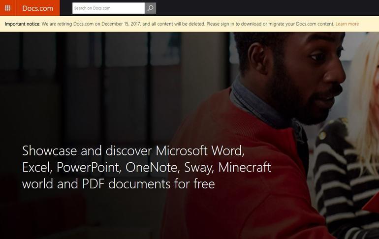 Microsoft Docs.com 終了