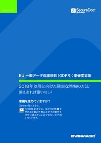 新たな個人データ保護の時代到来！～2018年EU－GDPR施行とその対応～