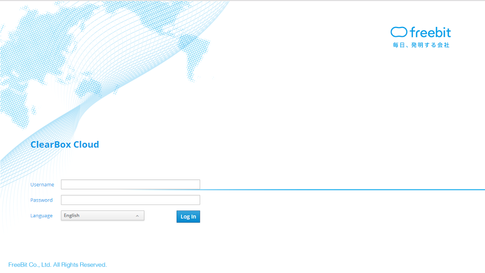 ログイン画面（左）：ClearBox Cloud（Red Hat CloudForms）ログイン画面