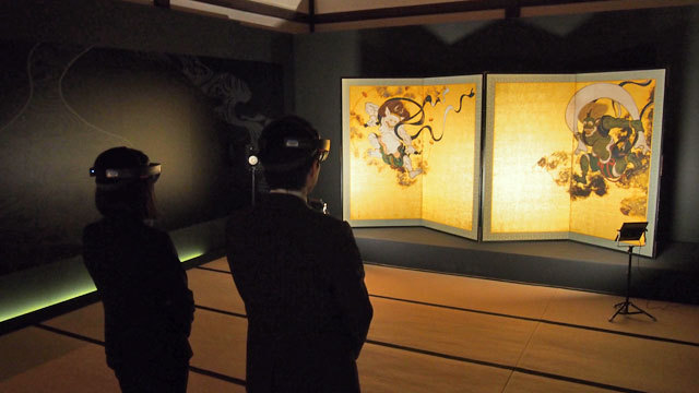 建仁寺僧侶の浅野俊道さんの3Dホログラフィック撮影。Microsoft本社のスタジオで行われた（メイキング映像より）