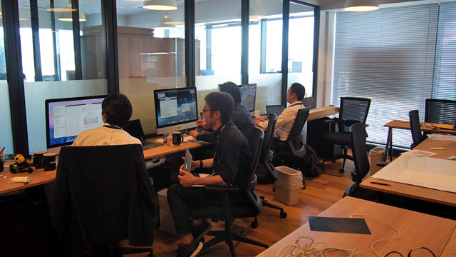 GINZA SIXのワークスペース「WeWork」内に開設された作業スペース