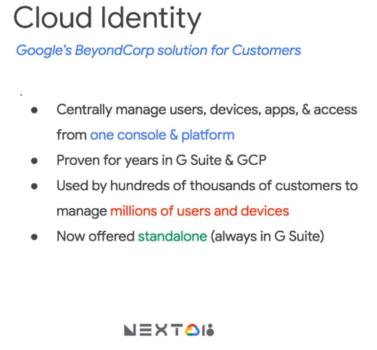 Cloud Identityの説明スライド