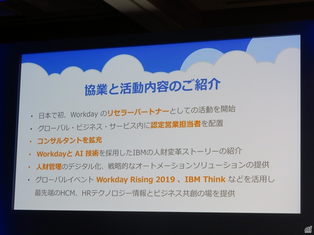 表1：日本IBMから見た両社の協業内容