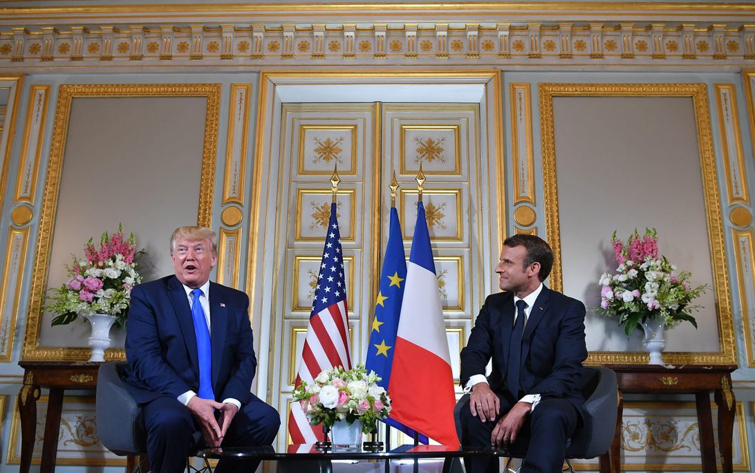 Emmanuel Macron仏大統領とDonald Trump米大統領