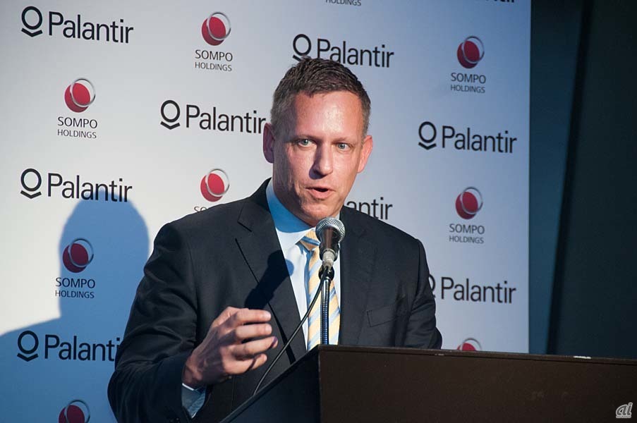米Palantir Technologies 共同創業者／チェアマンのPeter Thiel（ピーター・ティール）氏。米PayPalの創業者でもあり、“天才投資家”とも称される人物