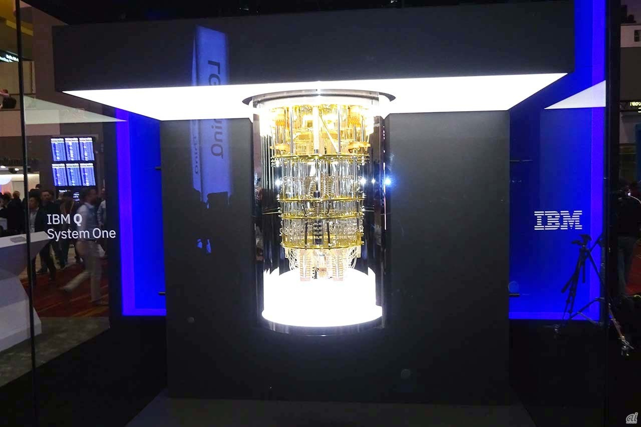 IBMは量子コンピューターを展示していた。